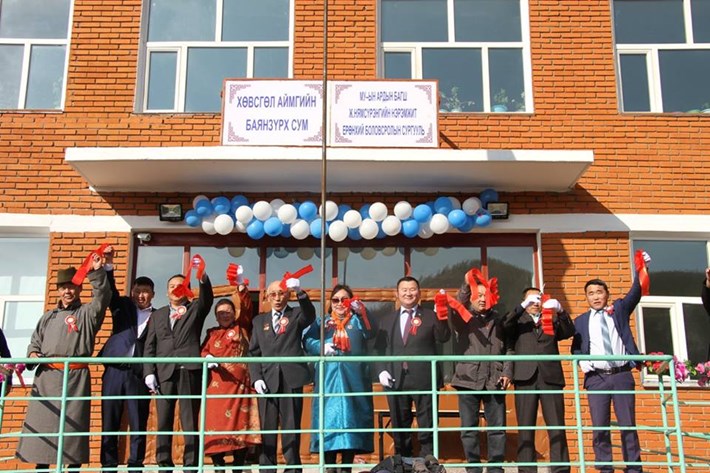 Хөвсгөл аймгийн Баянзүрх сумын сургуулийн шинэ барилга ашиглалтанд орлоо