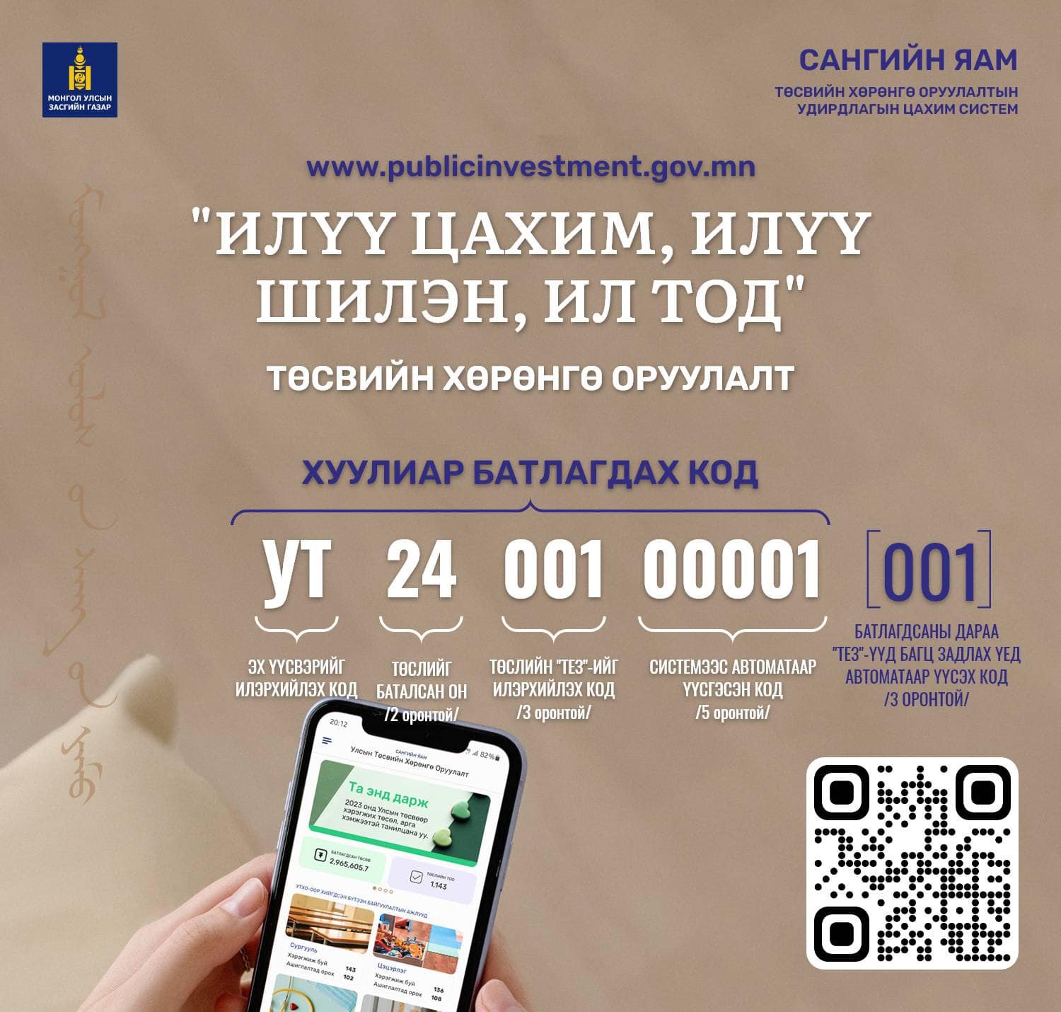 УЛСЫН ТӨСВИЙН ХӨРӨНГӨ ОРУУЛАЛТ ИЛҮҮ ЦАХИМ, ИЛҮҮ ШИЛЭН, ИЛҮҮ ИЛ ТОД БОЛЛОО